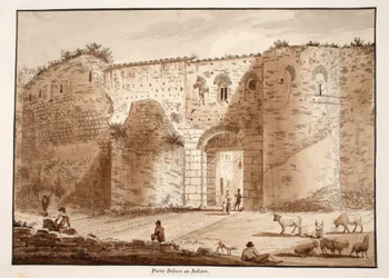 La Porta Salaria, o Puerta Sabina, 1833